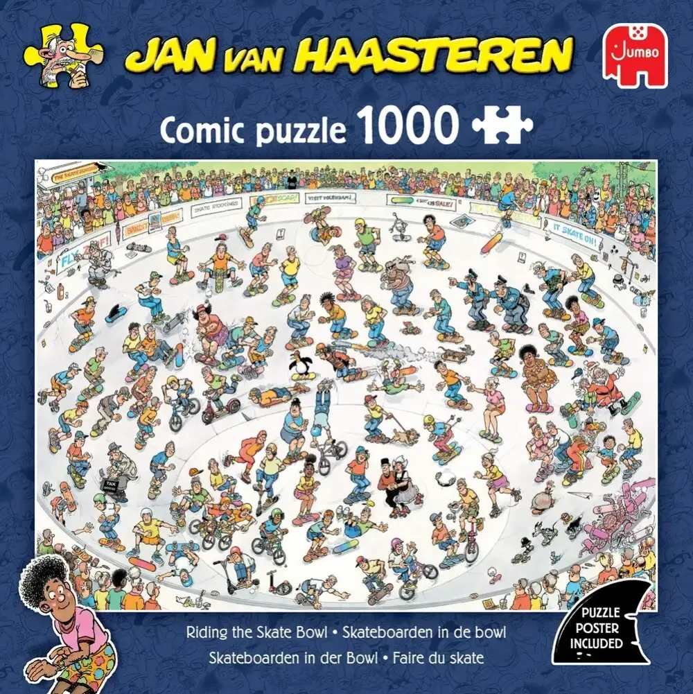 Puslespil JvH Riding the Skate Bowl 1000 brikker
