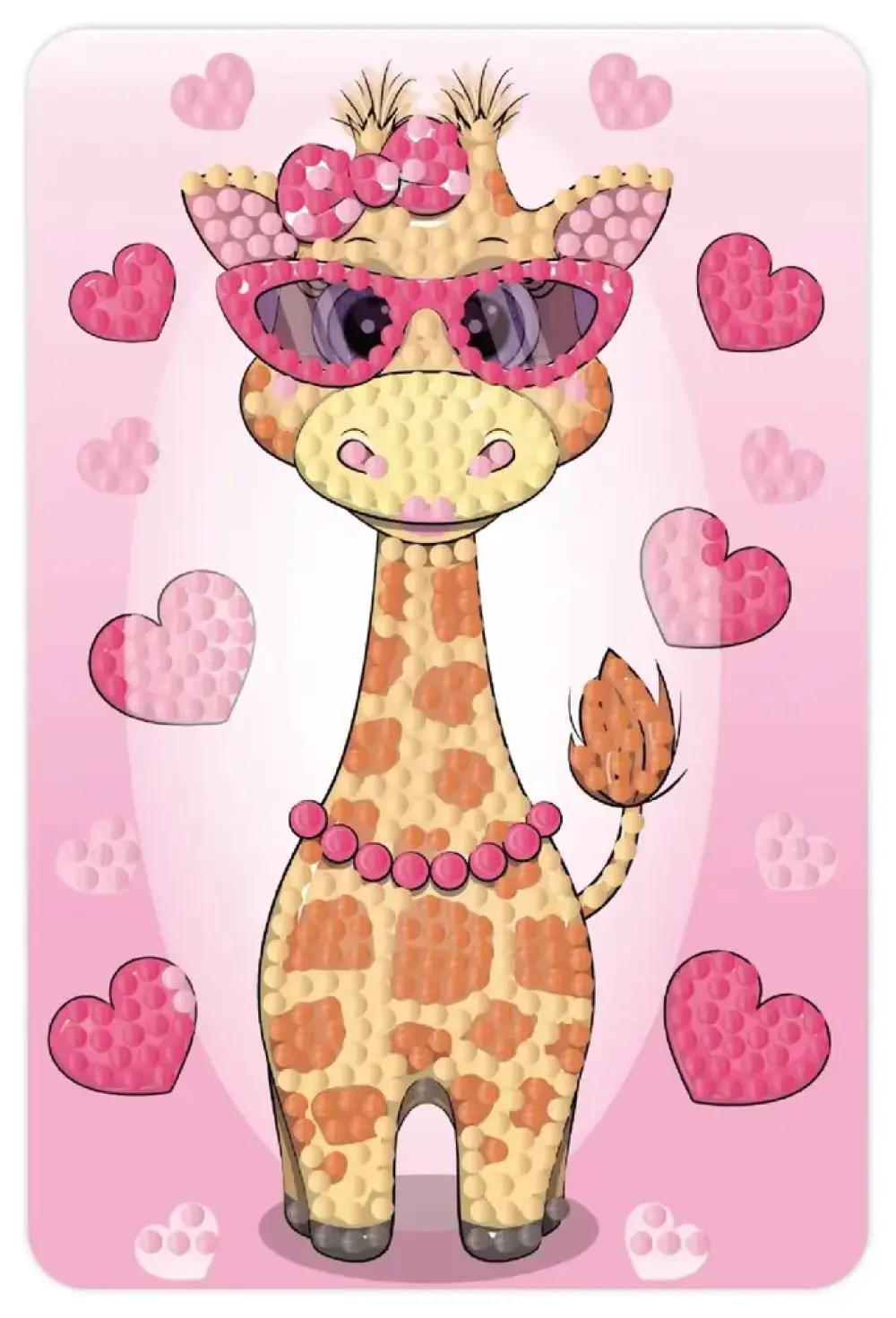 Diamond art unicorn m/stjerner 10 x 15 cm