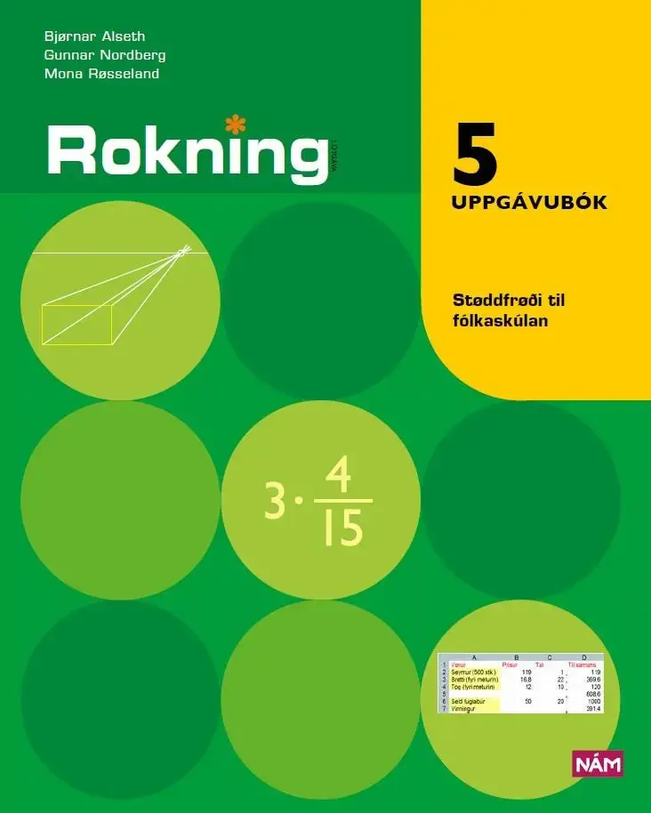 Rokning 5, uppgávubók