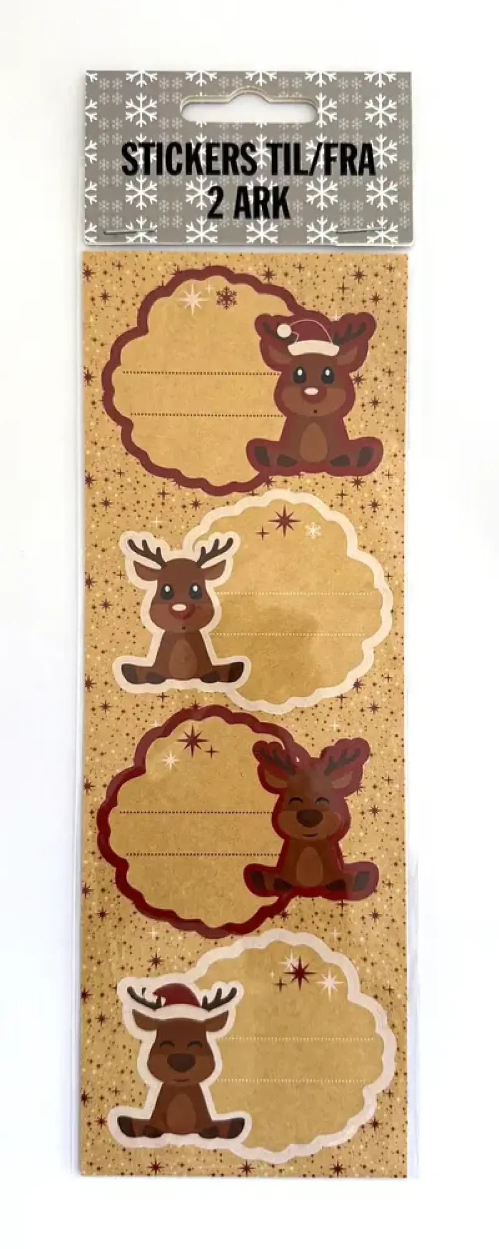 Stickers til/fra 2 ark 8 stk