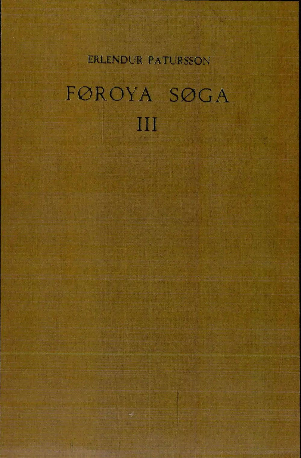 Føroya søga III