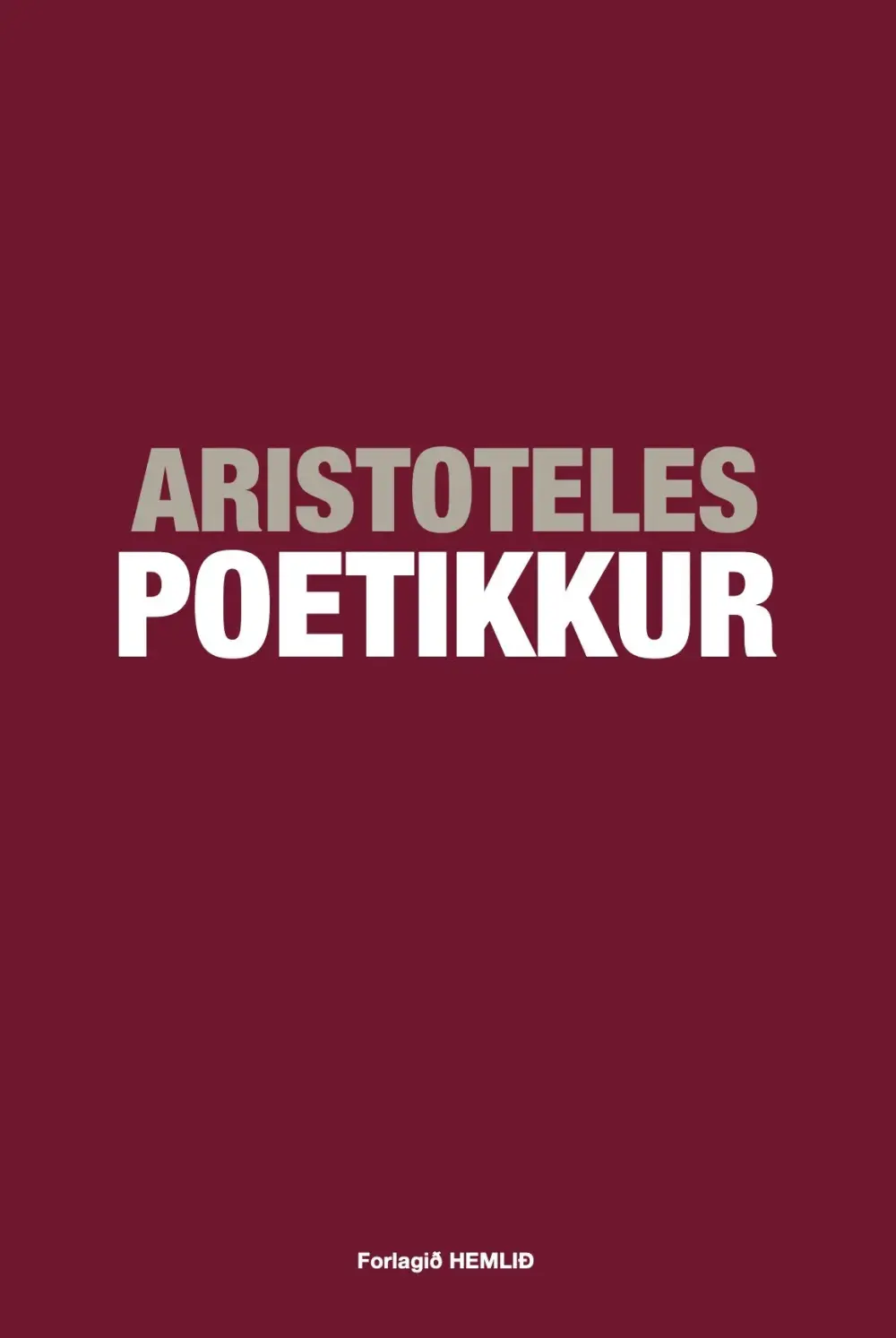 Aristoteles Poetikkur