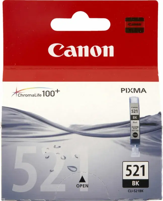 Canon CLI-521bk black ink cartridge printerpatron 