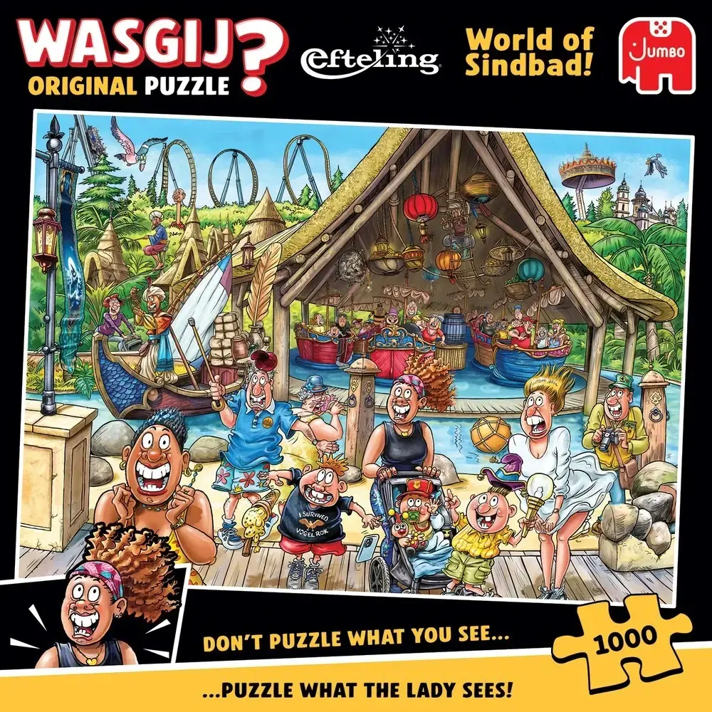 Puslespil Wasgij Original Efteling World of Sindbad! 1000 brikker