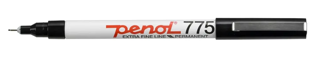 Marker Penol 775 0,5mm sort permanent