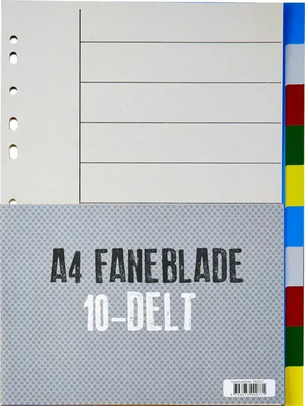 Faneblade Relief 5-delt plast