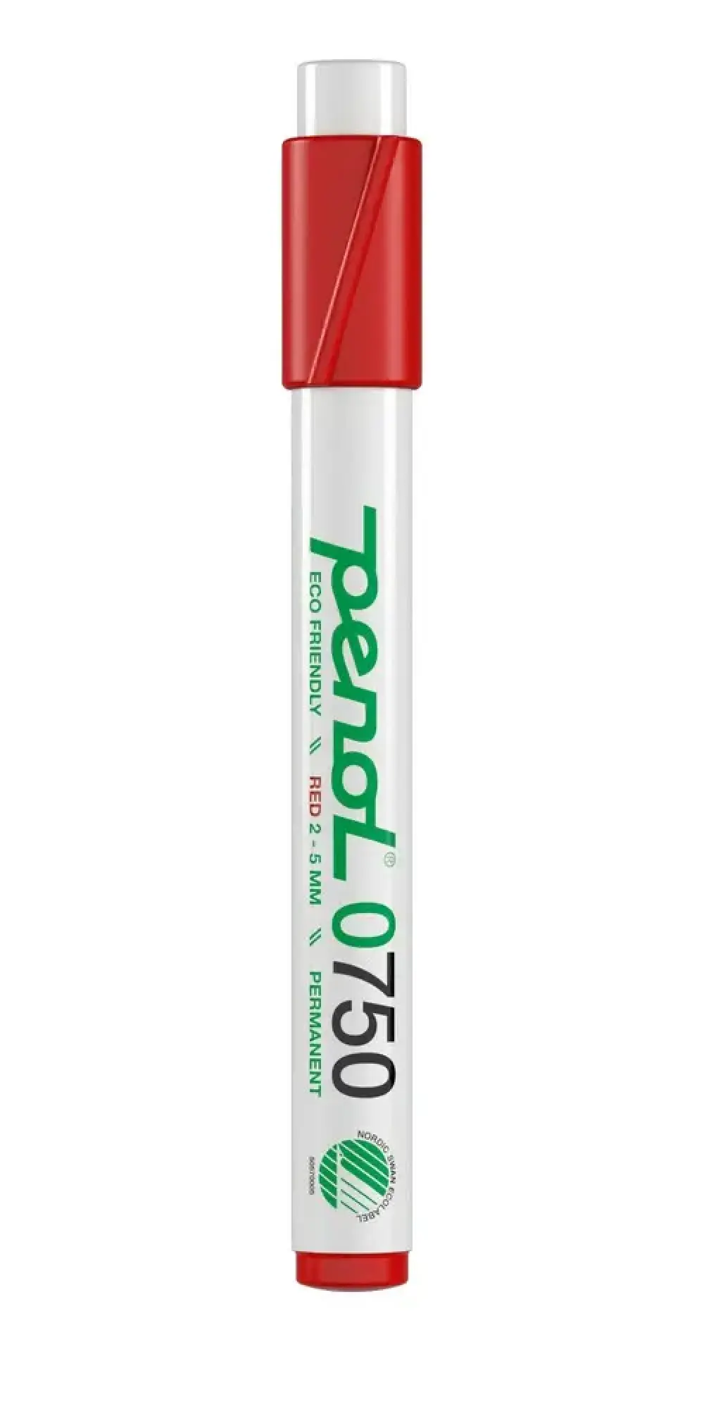 Marker Penol 0750  sort 2-5mm permanent svanemærket