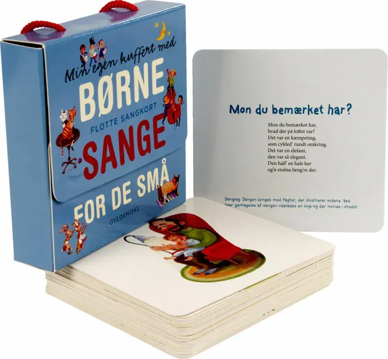 Min egen kuffert med børnesange for de små. Flotte sangkort