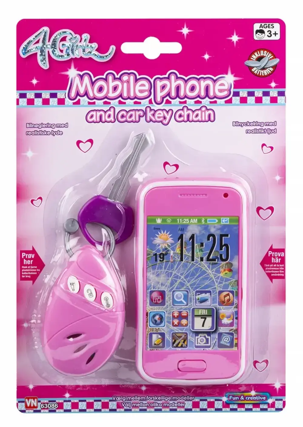 Mobil og bilnøgle ass