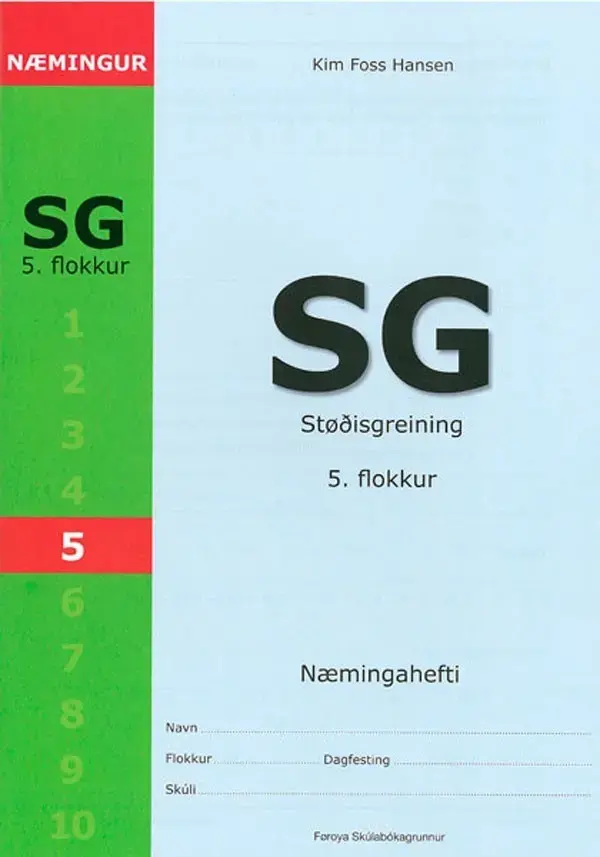 SG,støðisgreining - 5. flokkur