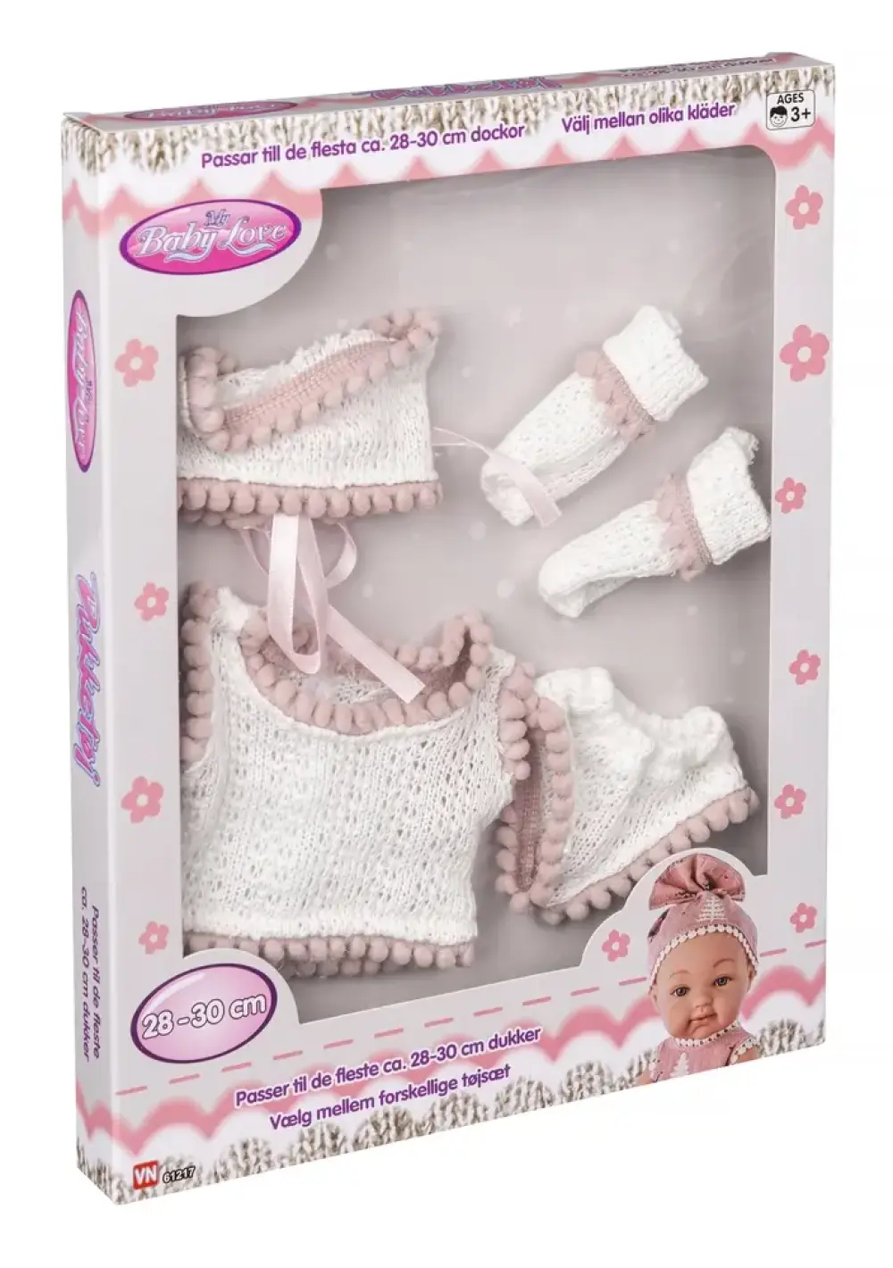 Dukketøj 28-30 cm ass