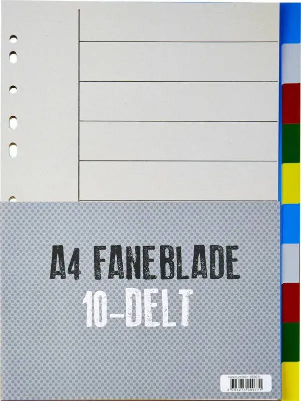 Faneblade Relief 10-delt plast