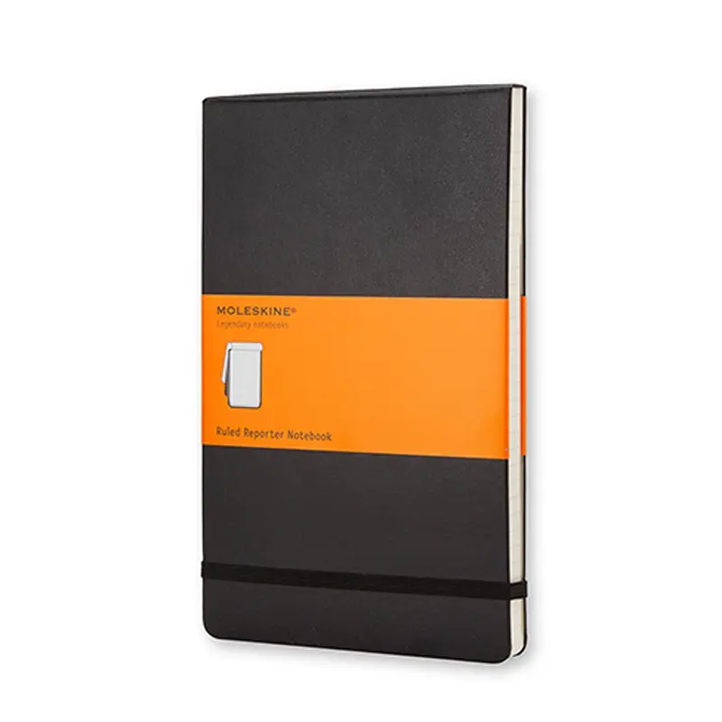 Notesblok reporter Moleskine pocket sort m/linjerede ark har