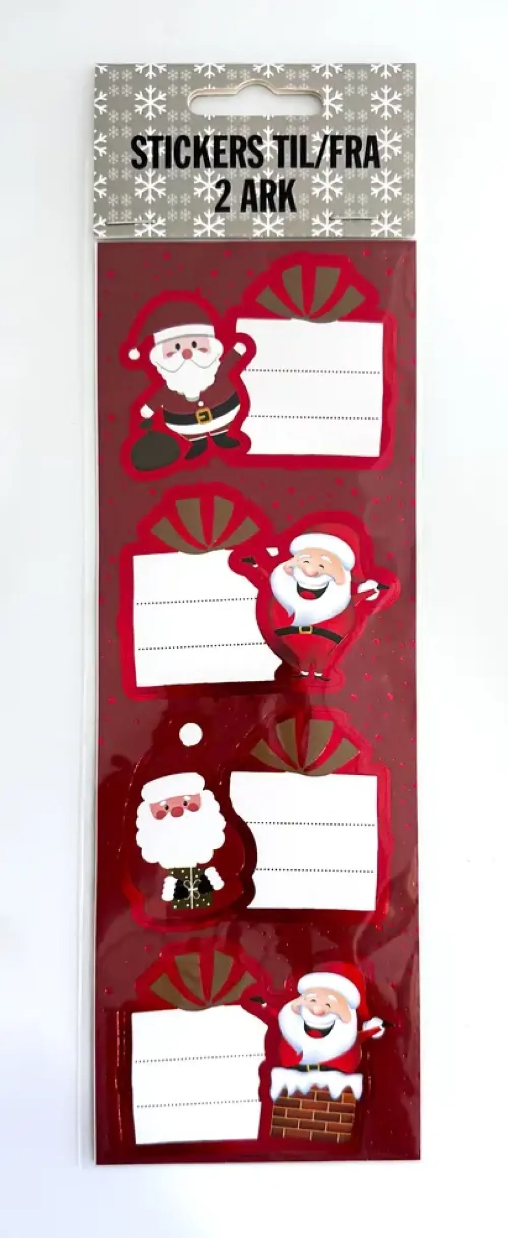 Stickers til/fra 2 ark 8 stk