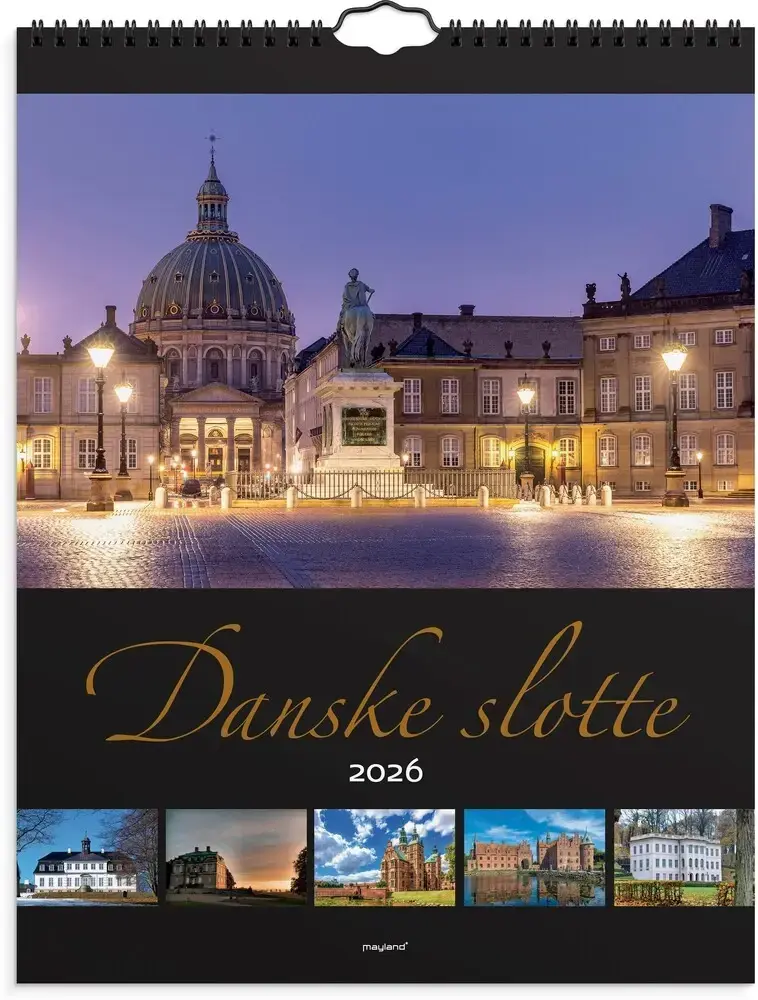 Mayland vægkalender 2026 Danske slotte 29,5 x 39 cm