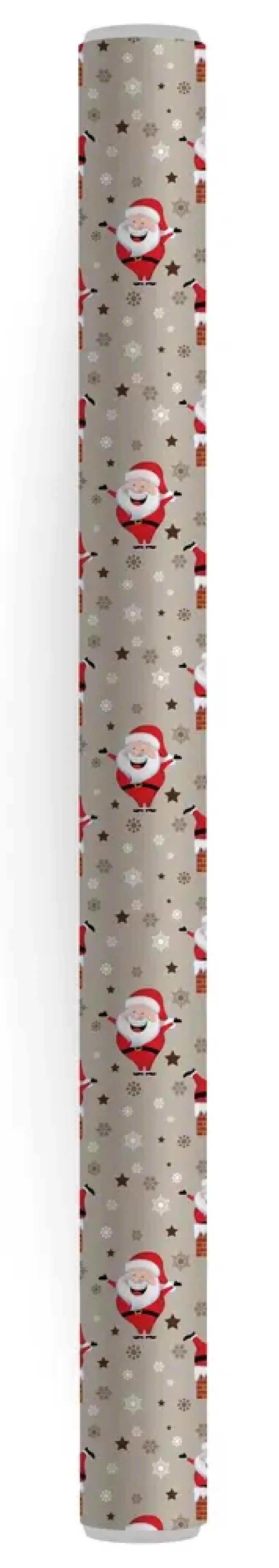 Flot kraft gavepapir 3 m x 70 cm