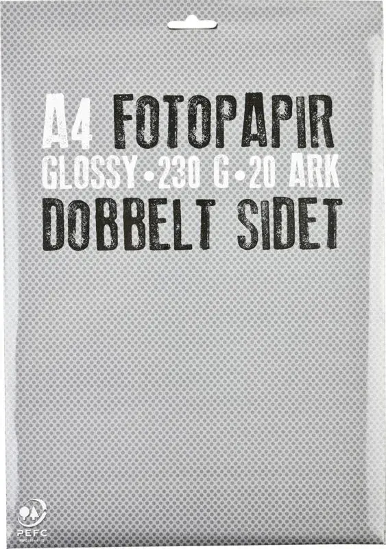 Fotopapir db.s. A4 230g m. 20 ark