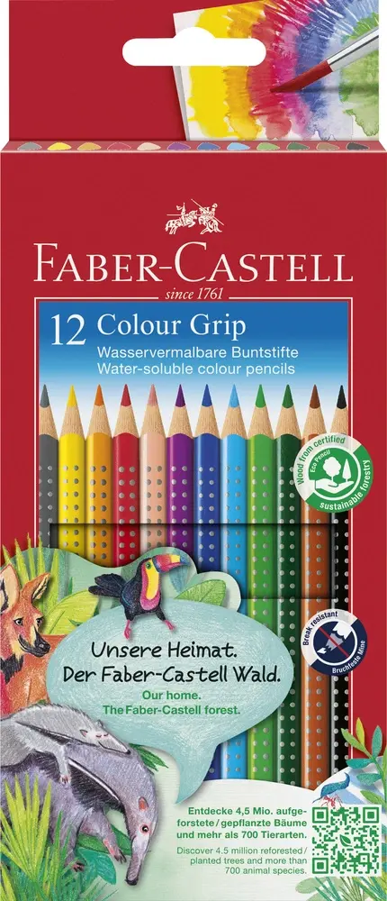 Farveblyant grip Faber-Castell 12 stk