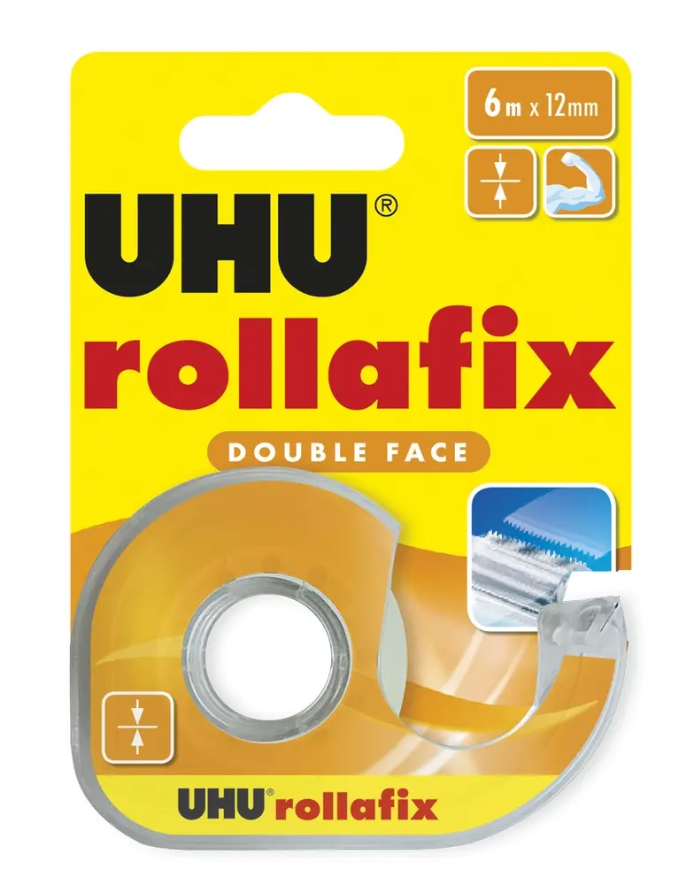 Tape UHU ROLLAFIX dobbeltklæbende