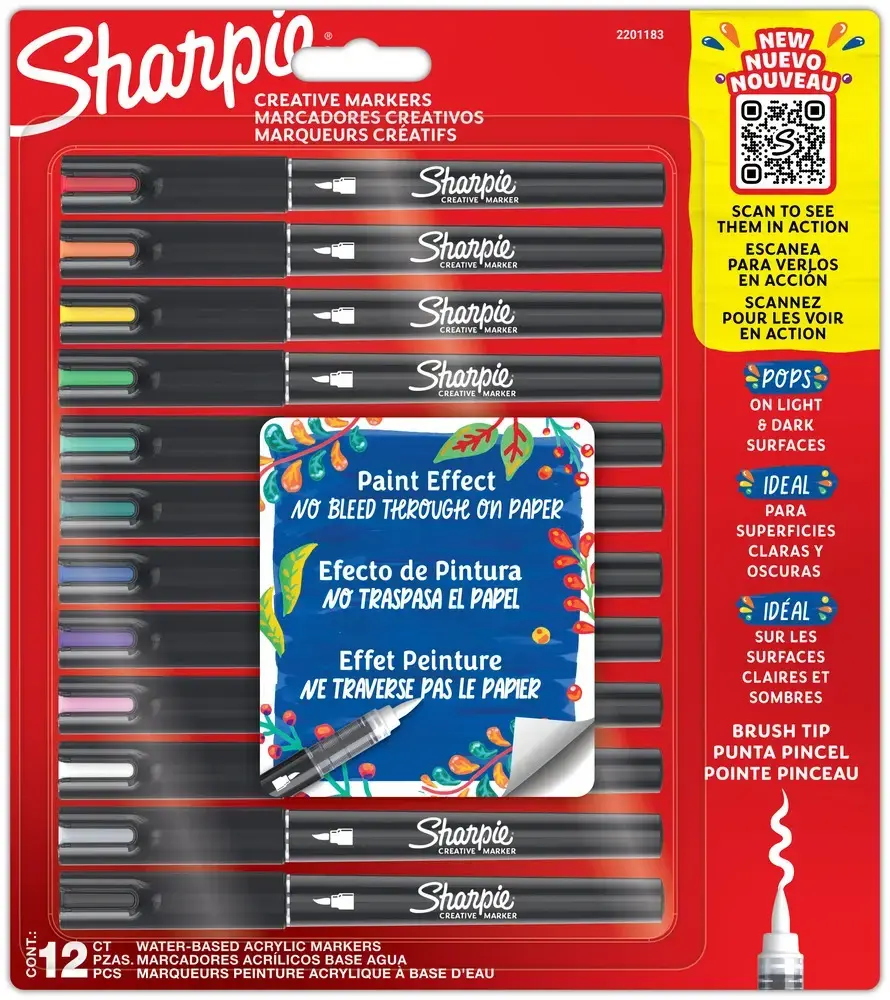 Sharpie Creative paint marker penselspids 12 ASS