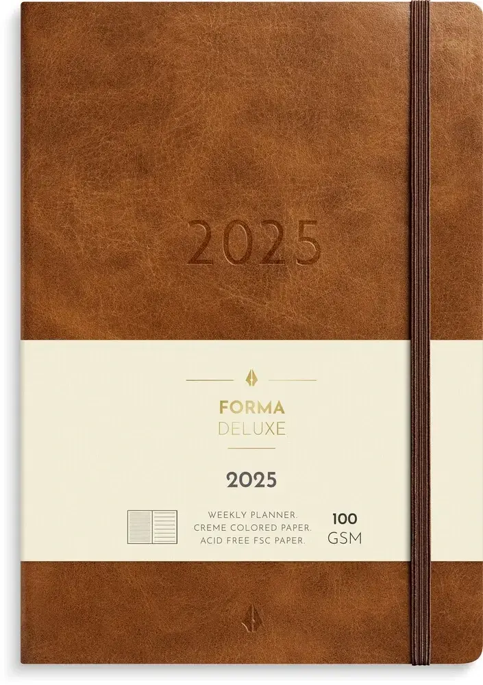 Mayland Ugekalender 2025 forma deluxe A5 brun