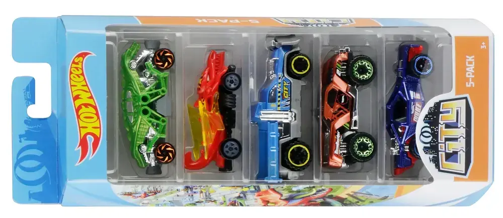 Hot Wheels Basics 5-pak biler ass