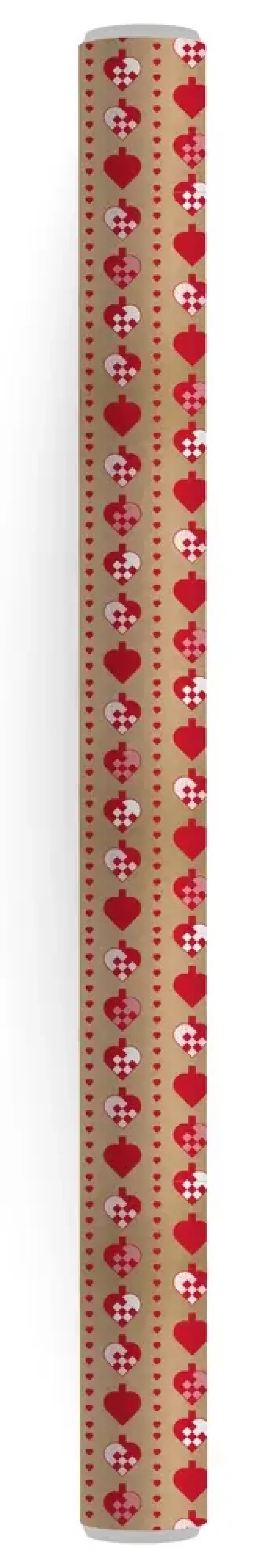 Flot kraft gavepapir 3 m x 70 cm