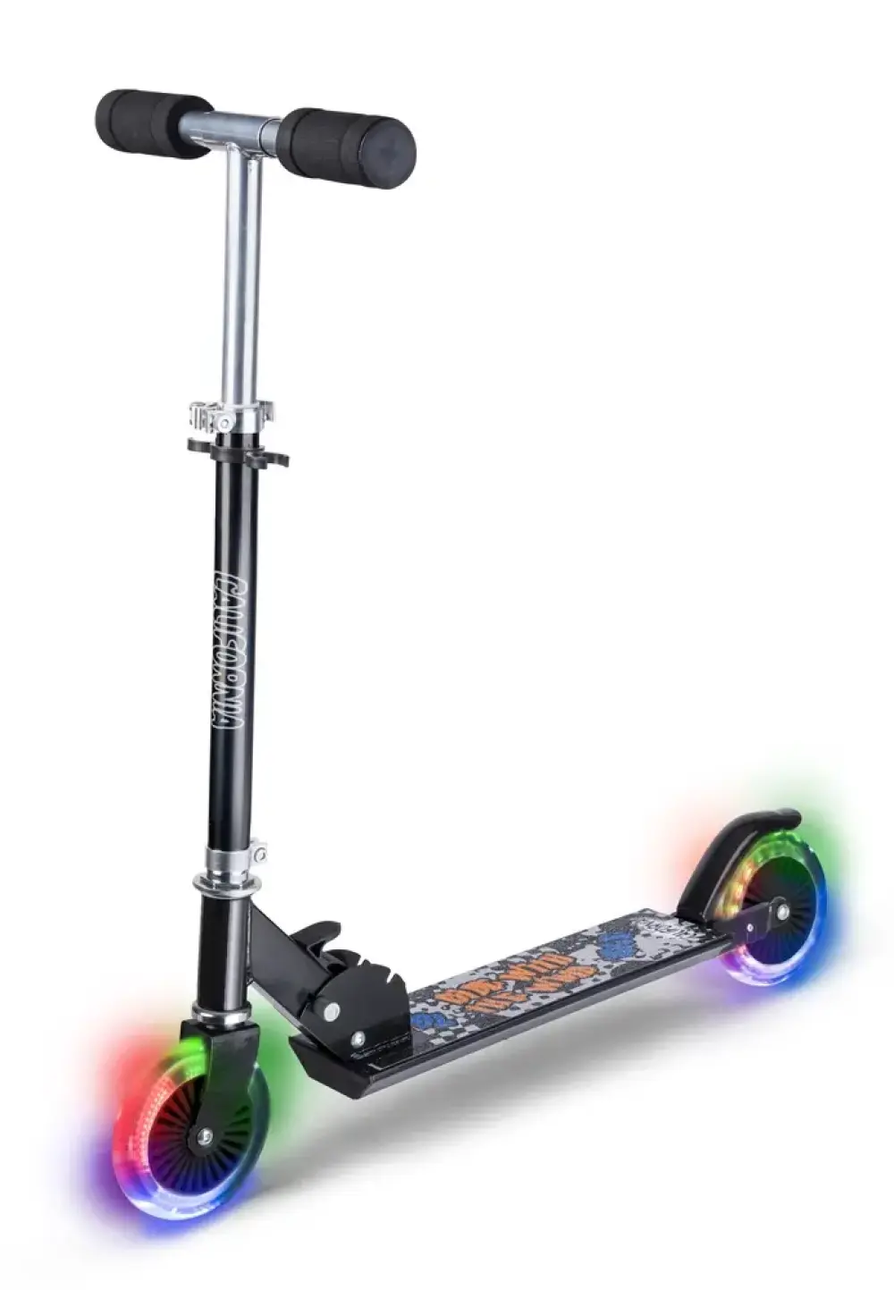 Løbehjul med lys sort