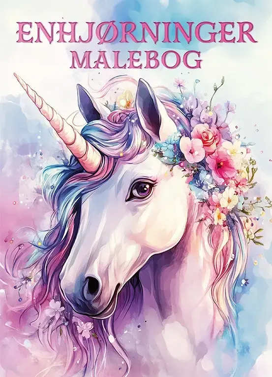 Enhjørninger - malebog