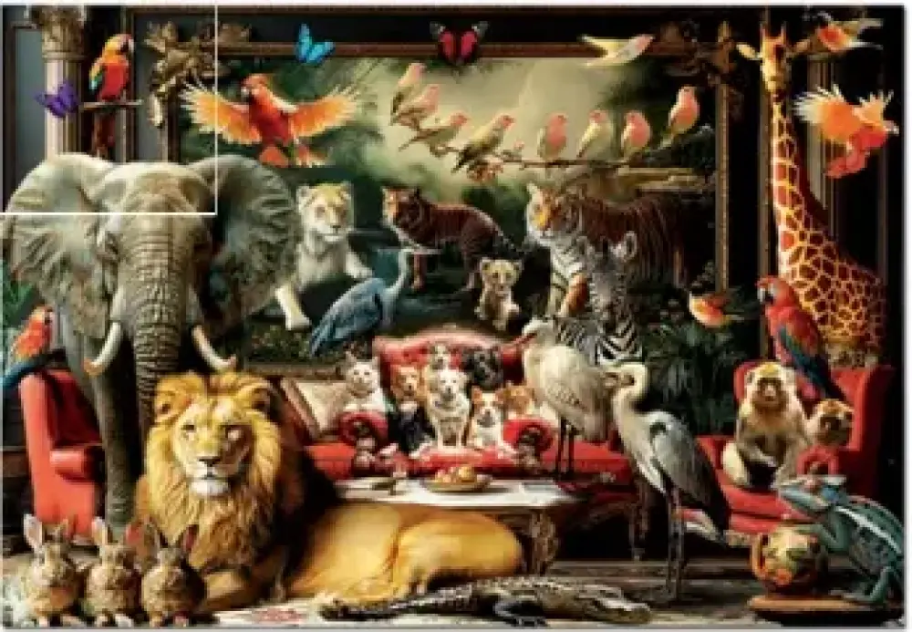 Puslespil The Animal Mansion 1500 brikker