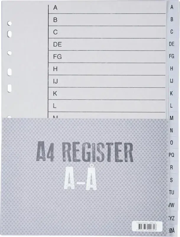 Register Relief plast 1 - 20