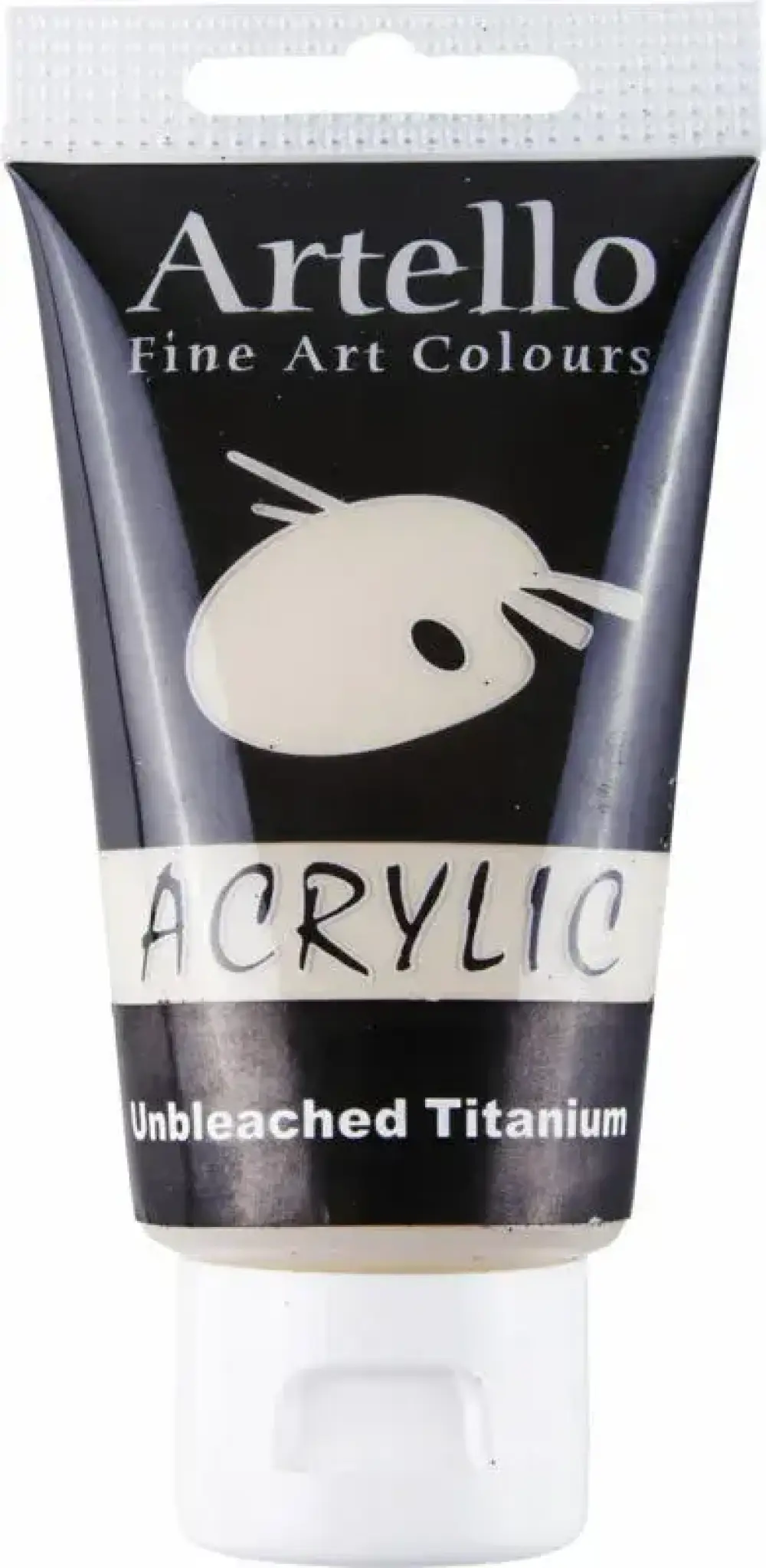 Akrylmaling Artello hvid titanium 75ml